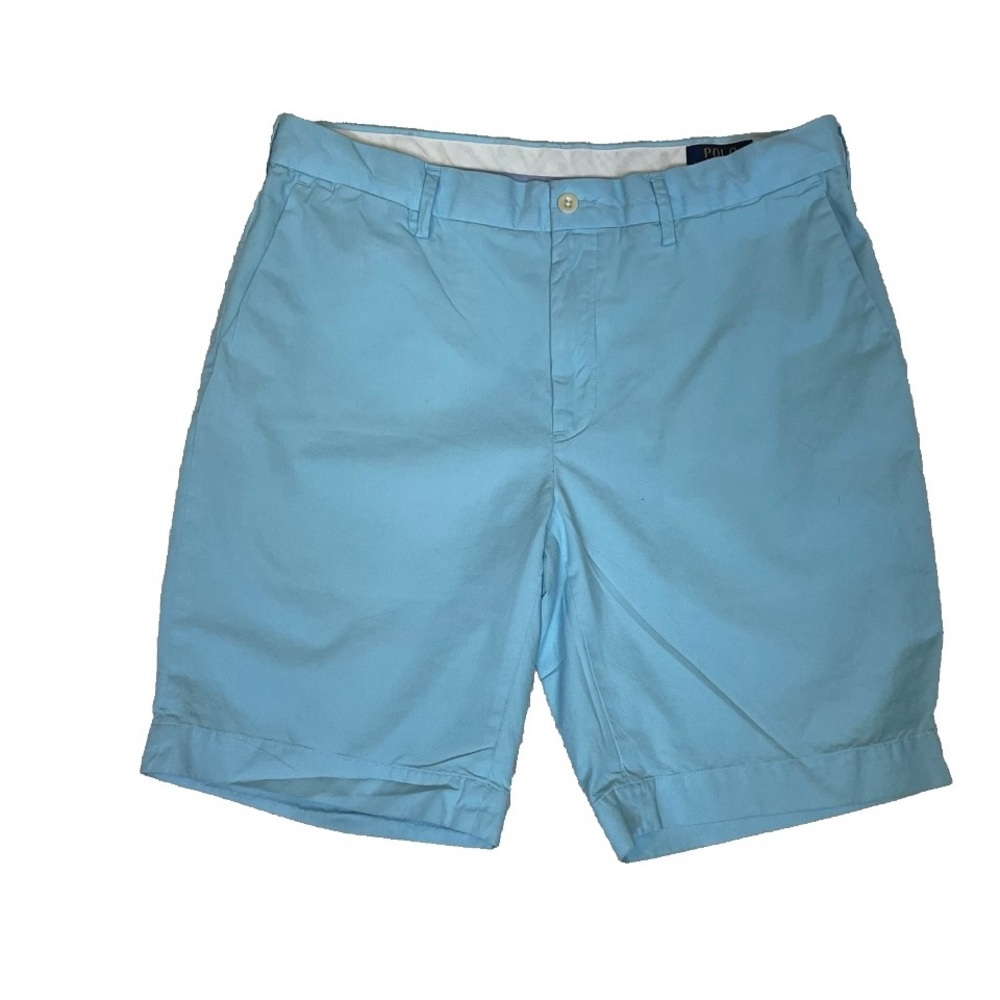 Polo Ralph Lauren Men's Shorts-Blue-Size 33 Chinos-Cotton‎ Blend Classic Fit 9"